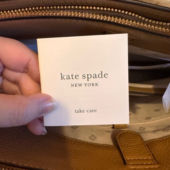 NWT Authentic Kate Spade Polly Tote in Rich Pecan - Picture 5 of 5